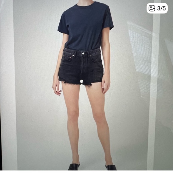 NWT! Agolde Denim Black Parker Short Trance size 31 - Picture 3 of 11